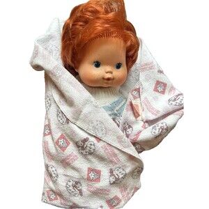 Strawberry Shortcake Baby Doll Kenner in DIC Receiving Blanket Vintage 1982 READ